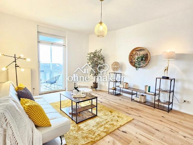 Über Frankfurts Dächern: 4 Zimmer ETW mit Skylineblick, Balkon & Einbauküche – provisionsfrei