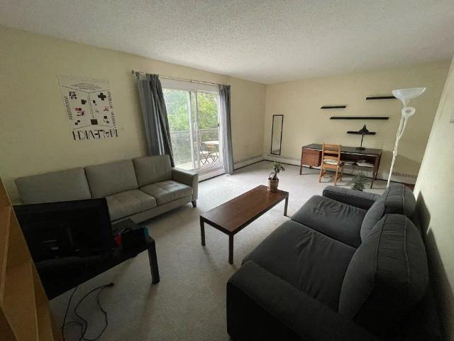 UofA CAMPUS, FURNISHED, Parking, Large 1 BDRM + Den, Top Floor Corner Unit — 1 Bedroom+ Den Condo Unit