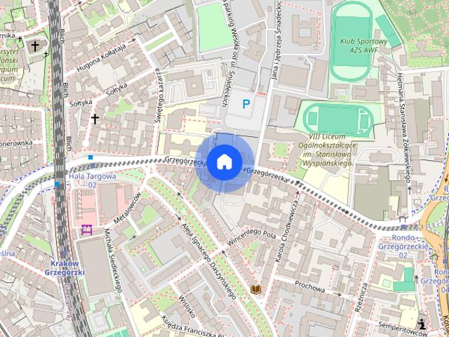 ul.Grzegórzecka 64m2 3 pokoje AC Wiślane Tarasy