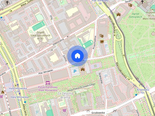 ul. Ptasia 4, plac Bankowy, parking