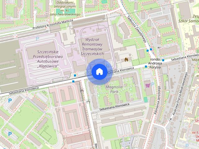 Umeblowany apartament z dużym balkonem
