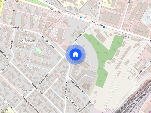 Umeblowane 2 pokoje 44 m² | balkon | blisko centrum od października