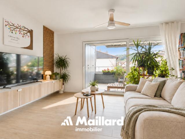 Un 3.5 pièces comme neuf, avec balcon plein sud et charges maîtrisées