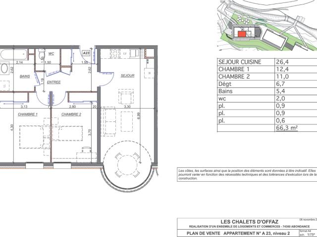 Un T3 de 66,30m2 A Abondance Station Village 66m² Abondance