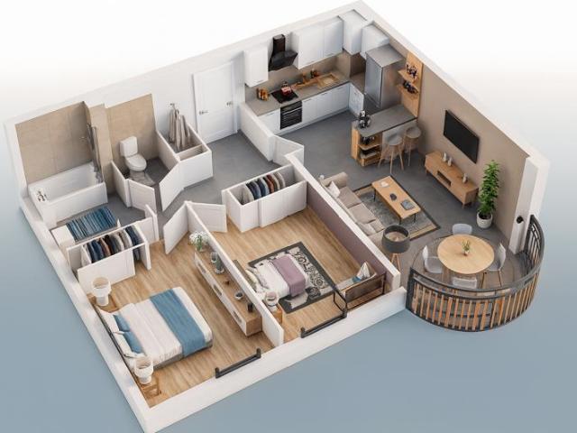 UN T3 de 66,30m2 A ABONDANCE STATION VILLAGE