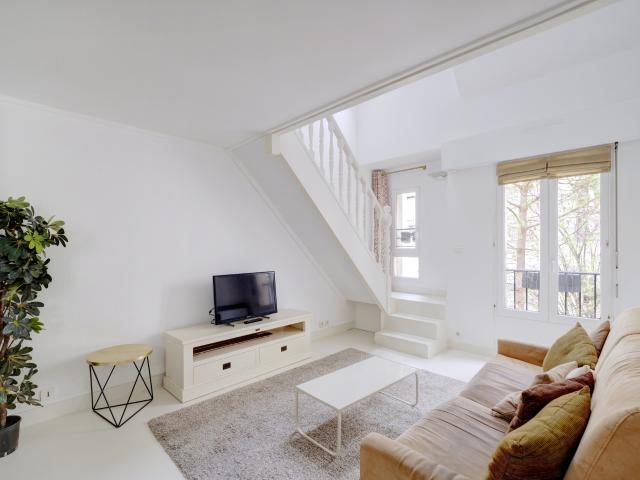 Un adorable duplex sur jardin !