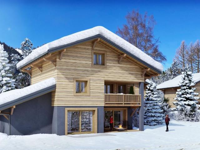 Un nouveau programme mixant appartements et chalets neufs, situé dans un cadre ensoleillé avec un arrêt ski bus à proximité
