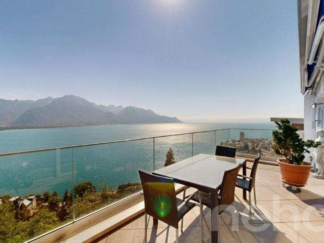 Un panorama d?exception sur le lac et les Alpes