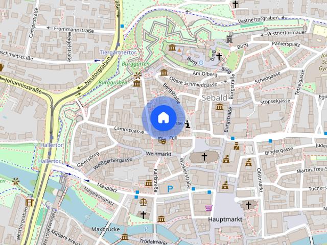 Unmöblierte 2 Zimmer Wohnung im Herzen der Altstadt