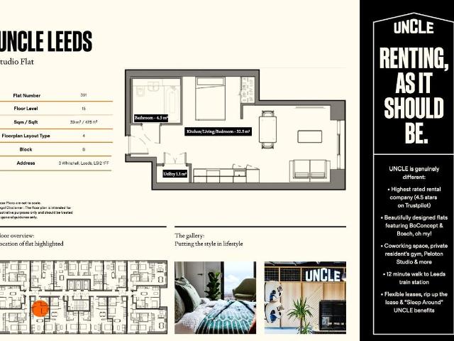 UNCLE Leeds, 3 Whitehall LS12, Studio to rent, £1,120 pcm | PrimeLocation