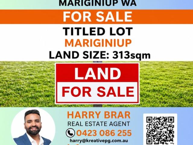 UNDER OFFER by Harry Brar Build Your Dream Home in the heart of Mariginiup