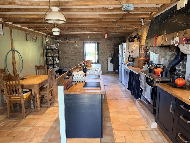 Une grande maison originale et fabuleuse, idéalement située. 154m² Bazelat