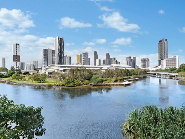 Unfurnished 1 Bed + Study Apartment with Water Views