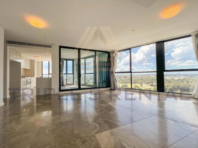 Unfurnished & Marble Floor Living Room & Split Level & City View & 2 Parallel Parking Spaces For Rent!