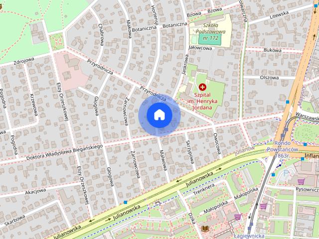 Unikatowy apartament w domu w okolicy Julianowa