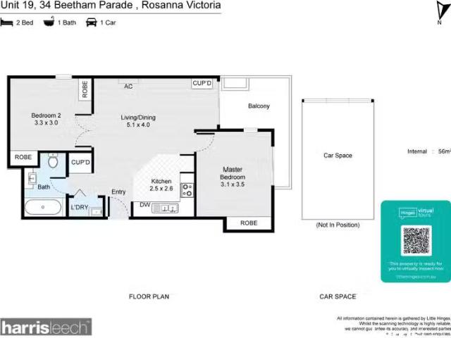 Just in! 19/34 Beetham Parade, Rosanna VIC 3084