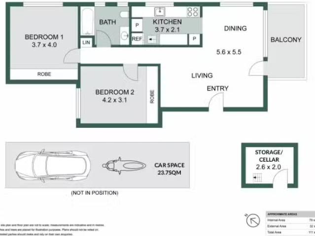 Unique 2 BR 4/13 Churchill Crescent, Cammeray Apartment for re.