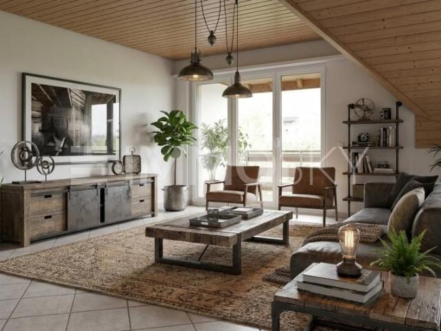 Unique attic jewel with balcony and view of the countryside