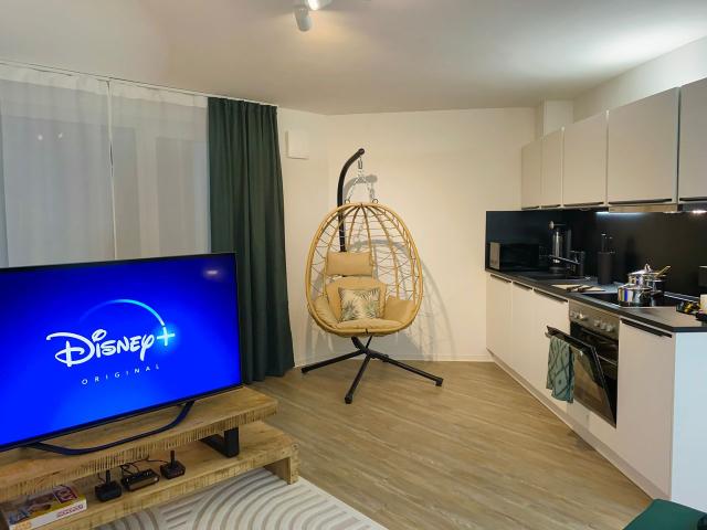Unique Gem in Essen's Heart: High Quality Studio Apartment in Former Air Raid Bunker!, Essen Amsterdam Apartments for Rent