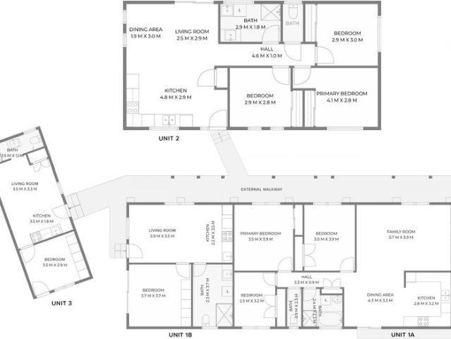 Unique Investment Opportunity! 4 Separate Homes! Combined income of $1785! 3 Bed, 3 Bed, 1 Bed, 1 Bed!