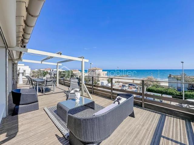 UNIQUE * Magnifique Appartement T5 de 160m2 avec terrasse de 50m2 Vue Mer à PALAVAS