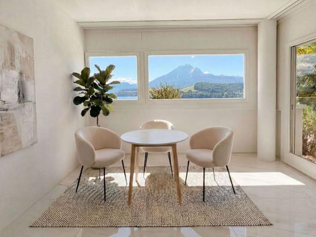 Unique studio with Pilatus and lake view