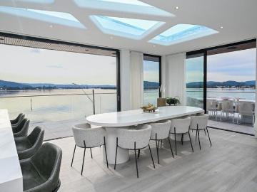 UNRIVALLED WATERFRONT LUXURY ARCHITECTURAL MASTERPIECE WITH ROOFTOP GLASS INFINITY POOL