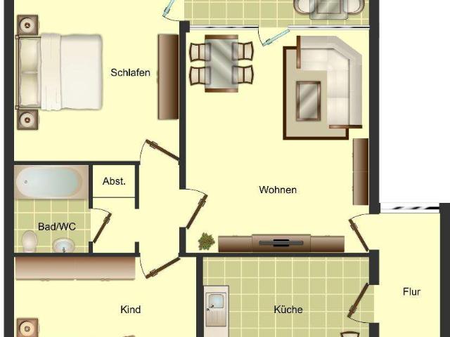 Unser Wohn Tipp für alle Paare 3 Zimmer Wohnung!