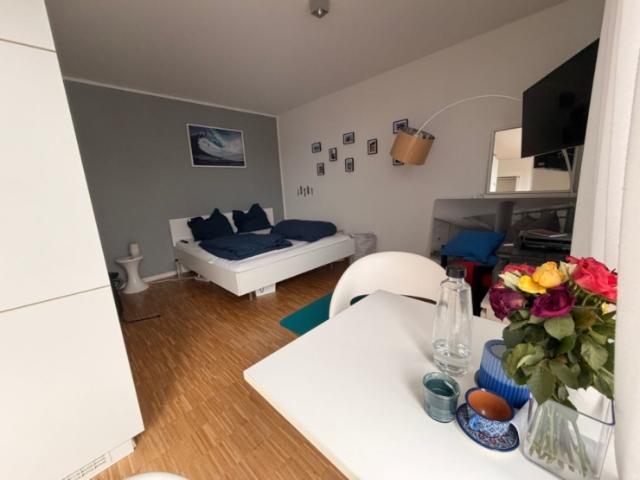 Untervermietung: Möbliertes Apartment Größe M mit großer Dachterrasse, nur 150 m zur Frankfurt School | 01.01.2027 31.12.2027