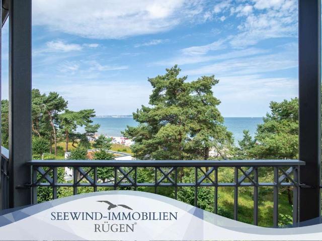 Unverbaubarer Meeresblick Ferienwohnung mit Fahrstuhl im Ostseebad Binz auf der Insel Rügen