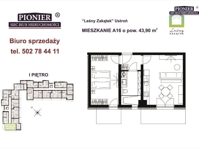 Sprzedam słoneczne 2 pokojowe mieszkanie w Ustroniu