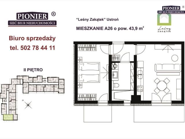 Polecam słoneczne 2 pokoje w Ustroniu Hermanice