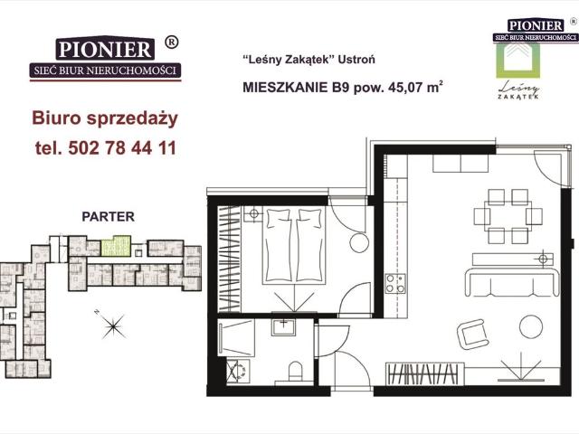 Słoneczny apartament 45 m² z tarasem i ogrzewaniem podłogowym polecam!