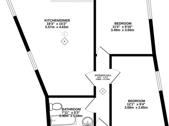 Upper Tooting Road, London SW17, 2 bed flat to rent, £1,799 pcm | PrimeLocation