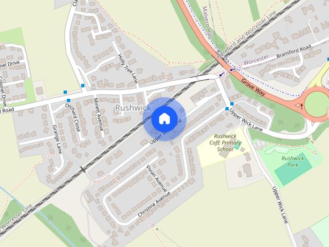 Upper Wick Lane, Rushwick, Worcester, Worcestershire, WR2