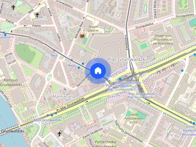 UROCZY APARTAMENT 2 POK | PL. GRUNWALDZKI | KLIMATYZACJA | 0% PROWIZJI
