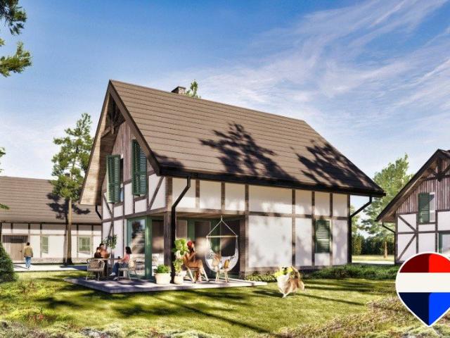 Urokliwy dom nad jeziorem Lubowisko, 73 m², taras