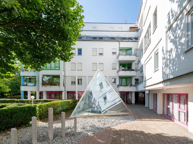 Urban wohnen im Magirushof: Helle Wohnung mit besonderem Grundriss