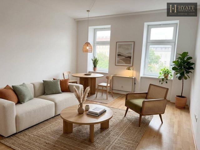 Urban wohnen, überraschend ruhig leben – stilvoll sanierter Altbau mit Lift, Freiflächen und moderner Energietechnik