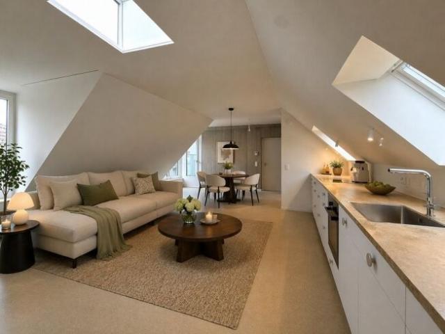 Urban living in a loft in the middle of the city