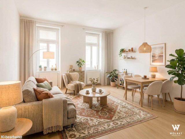Urban & ruhig – attraktive 2 Zimmer Wohnung mit ca. 58 m² | nähe Türkenschanzpark und Kutschkermarkt