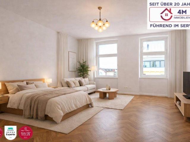 Urbane 33 m² Wohnung mit Altbauflair Lift & traumhafter Aussicht