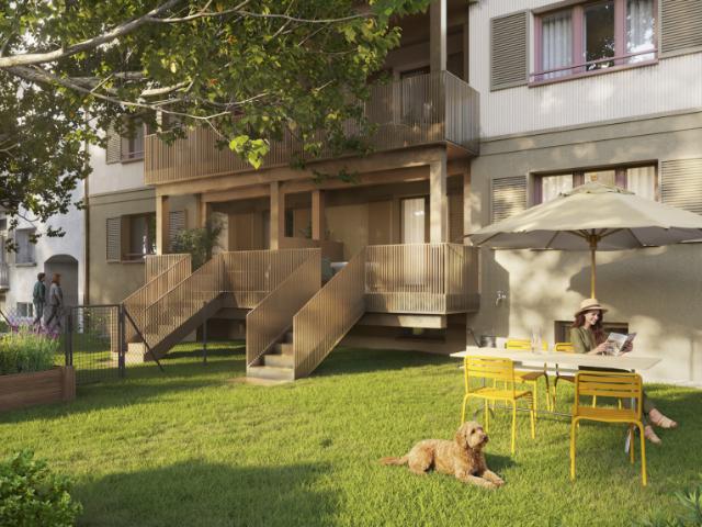 Urbane Gartenwohnung im beliebten Kreis 3