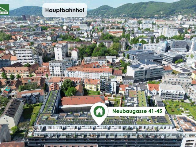 Urbaner Wohntraum in Zentrumsnähe Kompakte 2 Zimmer Wohnung mit gemütlicher Außenfläche!
