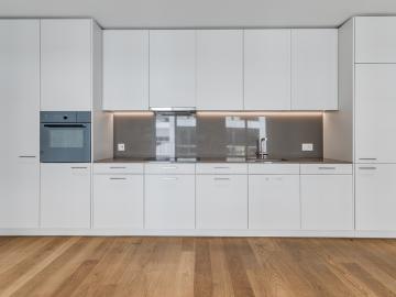 Urbanes Ambiente im Zentrum vom Zug
