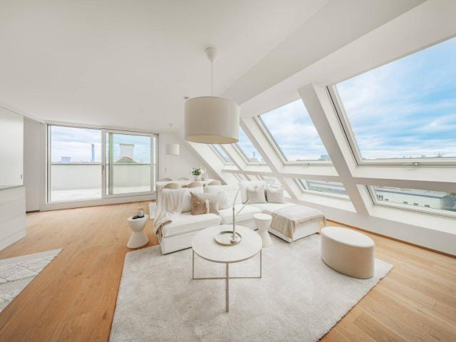 Klimatisiertes Penthouse | Urban & Mittdendrin. Dachterrassentraum in urbaner Lage mit Spitzenanbindung in die Innenstadt