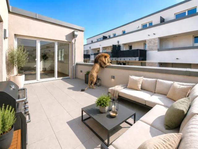 Urbanes Wohnen mit beeindruckender Dachterrasse