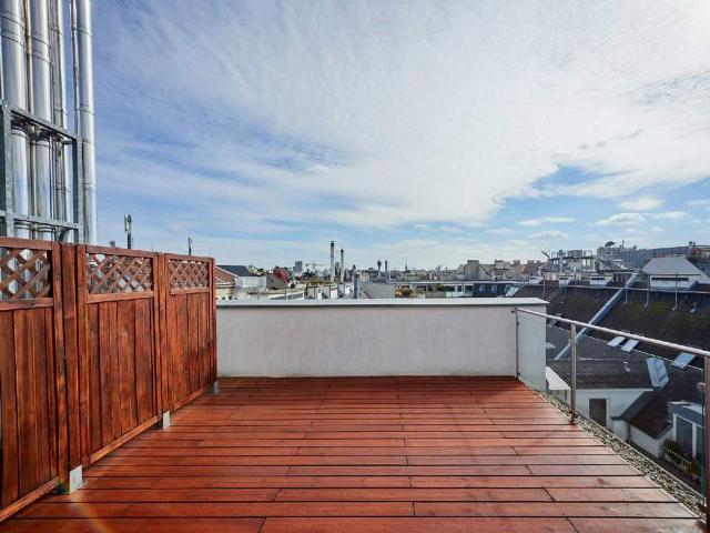 Urbanes Wohnen nahe Naschmarkt 3 Zimmer Maisonette im DG 2 Dachterrassen