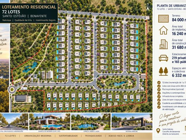 URBANIZAÇAO COM PIP APROVADO | 72 MORADIAS ISOLADAS| 31.680 m² DE CONSTRUÇÃO