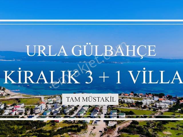 Urla Gülbahçede Kiralık Deniz Manzaralı 3+1 Villa